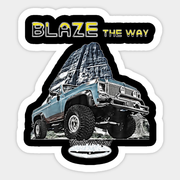 Blazer lifted Square body Truck Sticker by Sort of Vintage